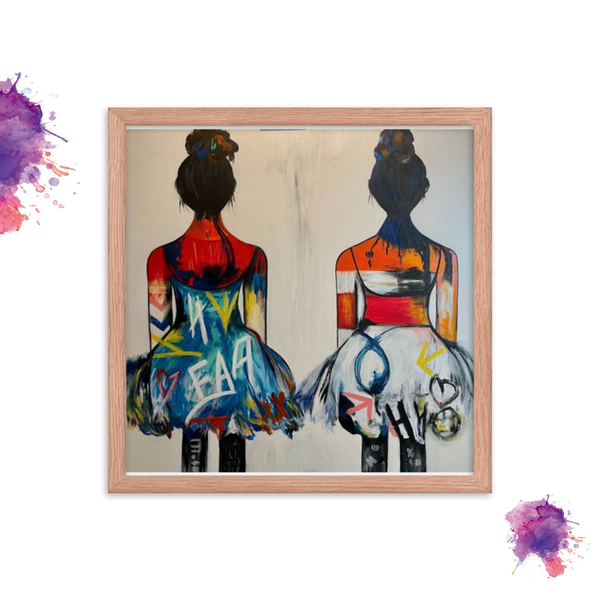 Framed Print - Two Girls