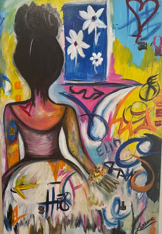She Is Ready For Her Future - Original Painting 24x36