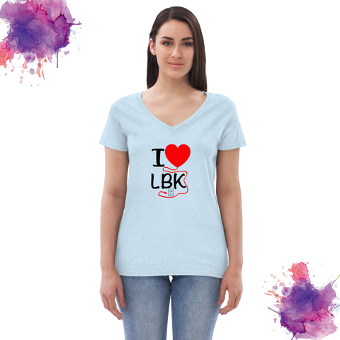 I  ♥ Longboat Key V-neck t-shirt